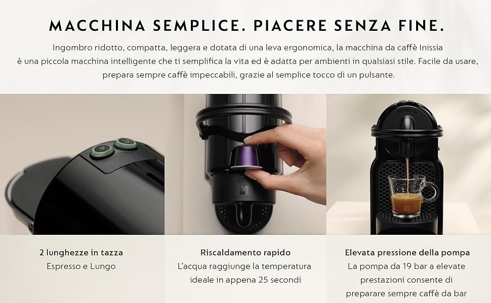 Inissia macchina per caffè espresso — dettaglio 2